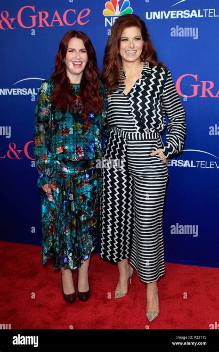 Debra Messing and Megan Mullally