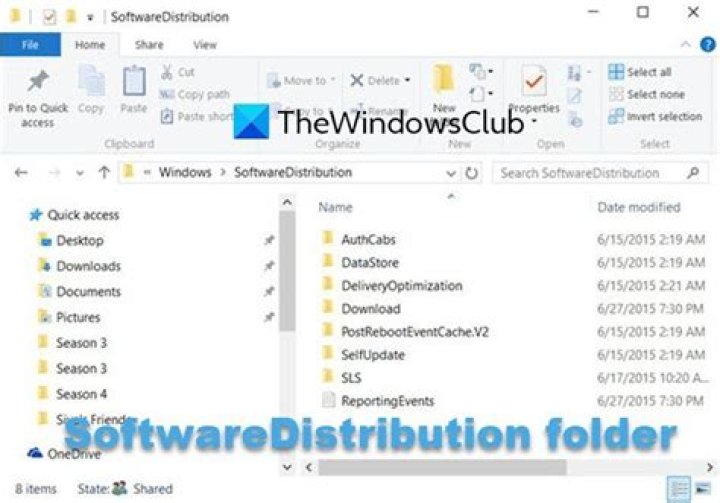 Delete Software Distribution folder