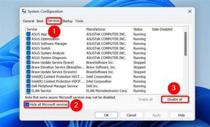 disable all services system configuration window disable all services can't recognize PC joystick