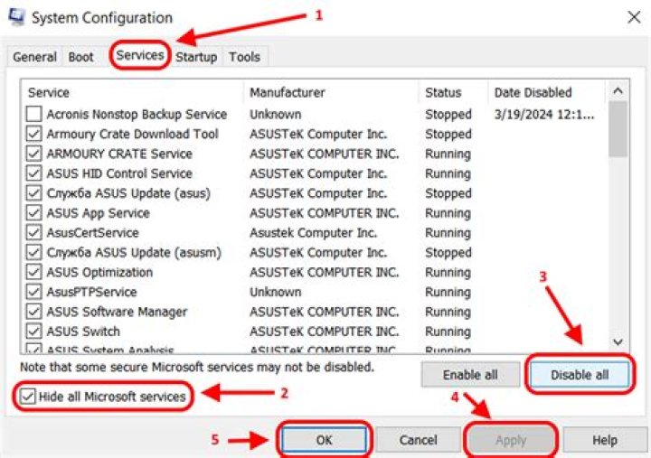 disable all services wlanext.exe error