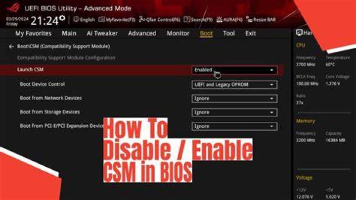 disable CSM
