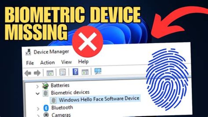 Download driver to fix biometric devices not showing in device manager windows 11
