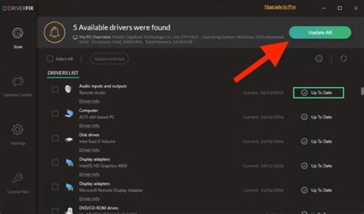 DriverFix automatically update drivers