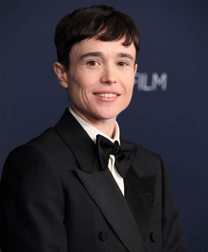 Elliot Page posing in a photoshoot in October 2021