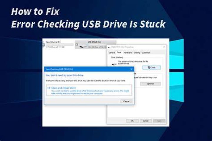 error checking usb pen drive