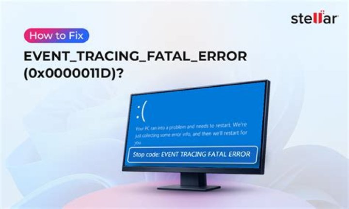 event tracing fatal error