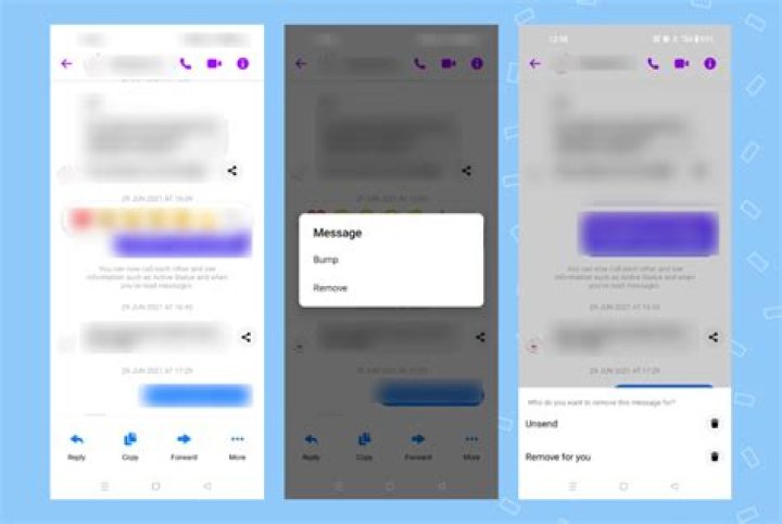Facebook messenger delete message