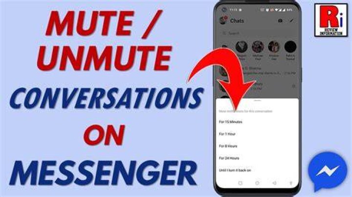 Facebook Messenger mute conversation