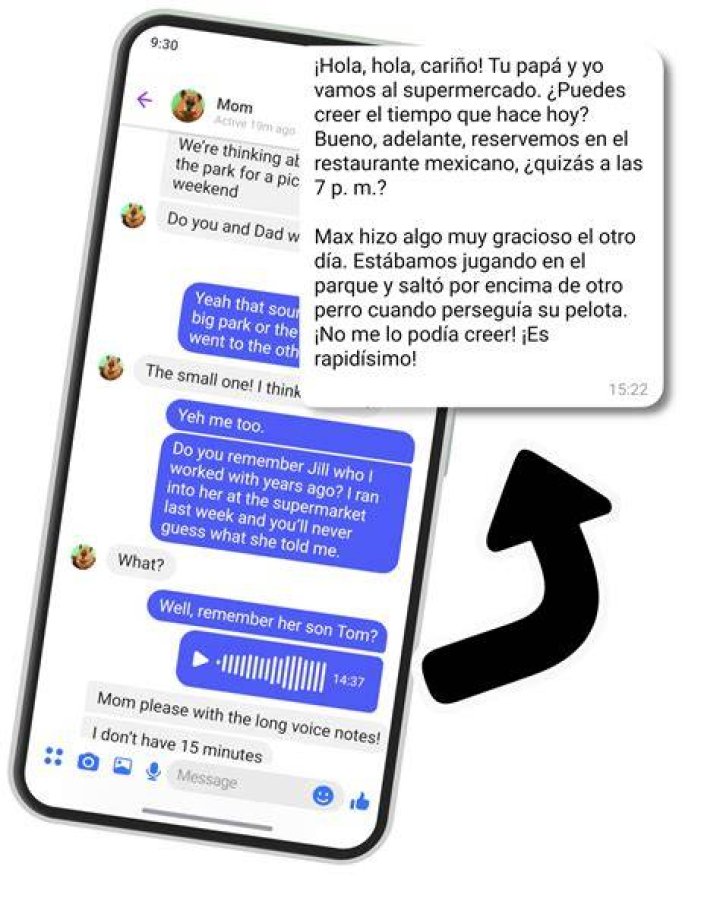Facebook Messenger voice notes