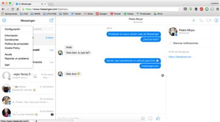Facebook Messenger web