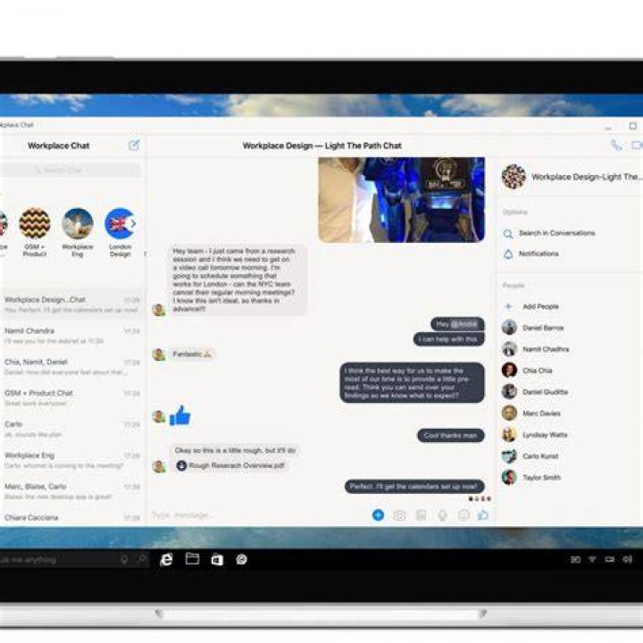 Facebook Workplace Chat app