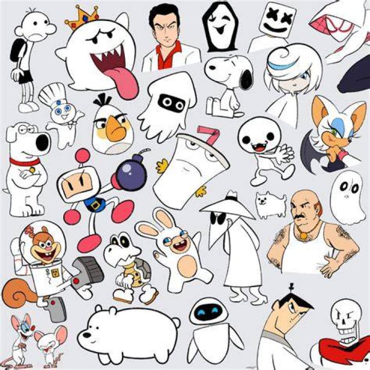 Famous White Cartoon Characters: Pale-Hued Icons