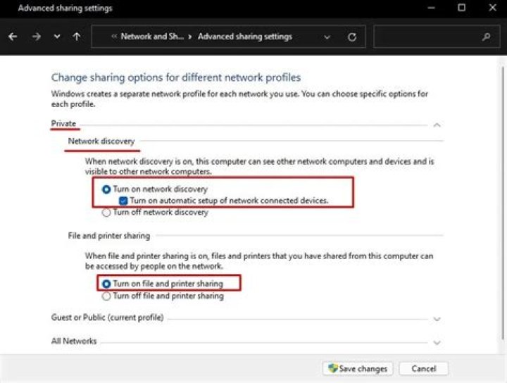 The File and Printer Sharing check box File and Printer Sharing check box printer error 0x00003e3