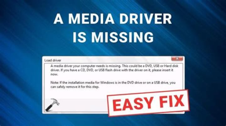 Fix a media driver is missing when installing Windows 10