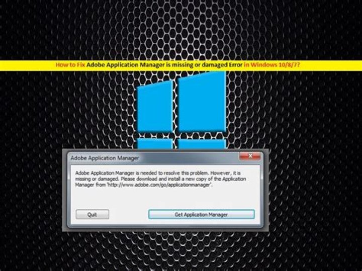 fix Adobe Application Manager