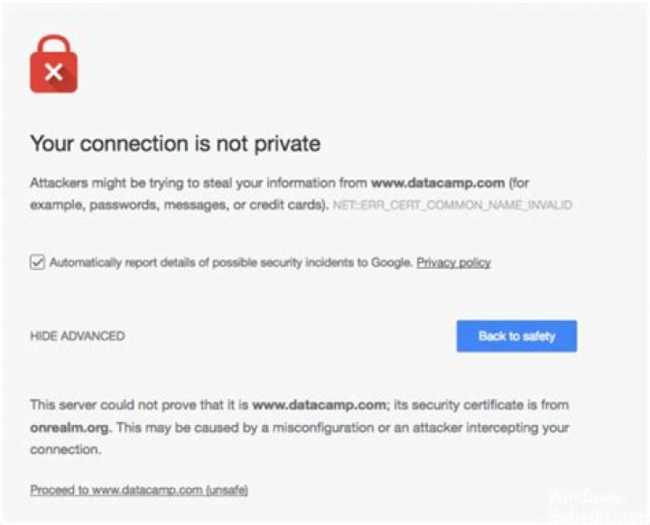 Fix Attackers might be trying to steal information