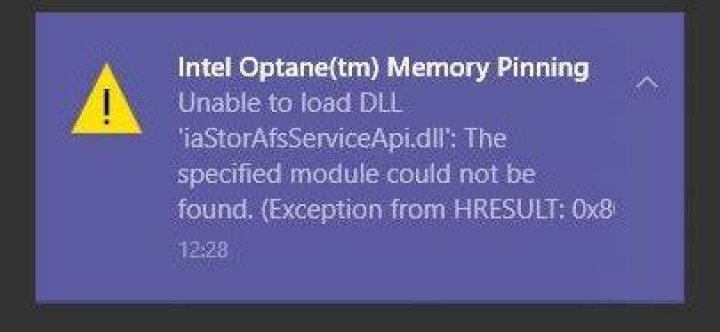 Fix Intel Optane memory pinning error on Windows 10/11