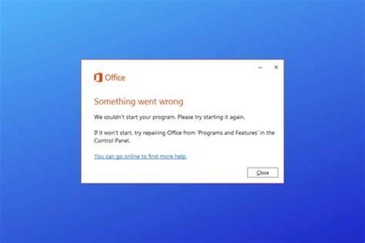 Fix office we've run into an error