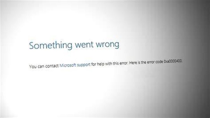 Fix Windows 10 error 0xA0000400