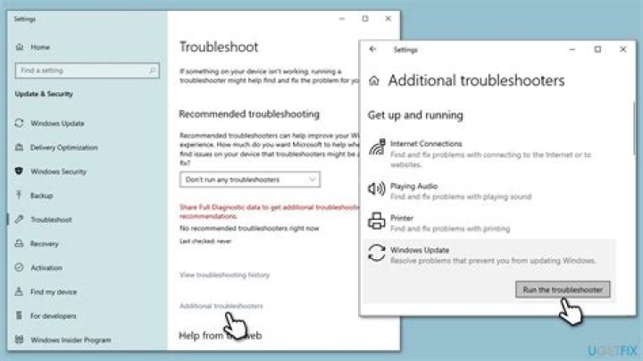 fix windows update with troubleshooter