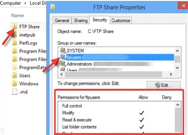 full access FTP