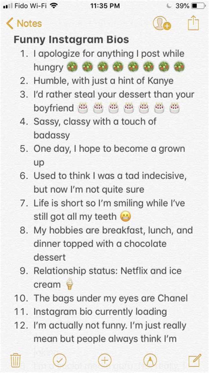 funny instagram bios Instagram bios funny, Instagram bio quotes, Witty instagram captions