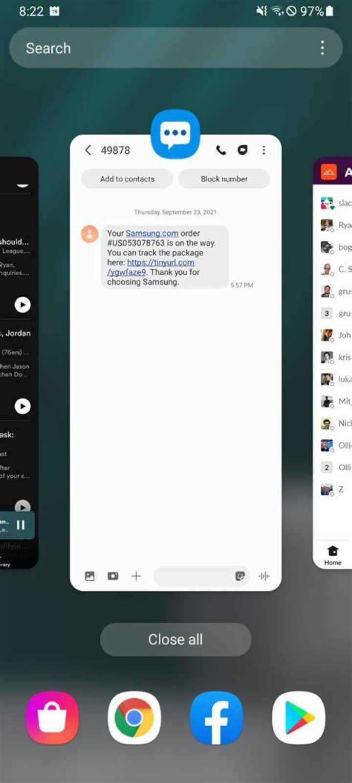 Galaxy A32 OneUI app exit