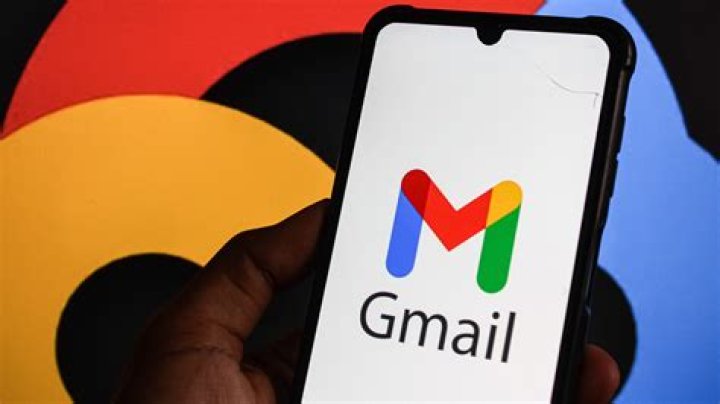 Gmail logo on smartphone stock photo 2