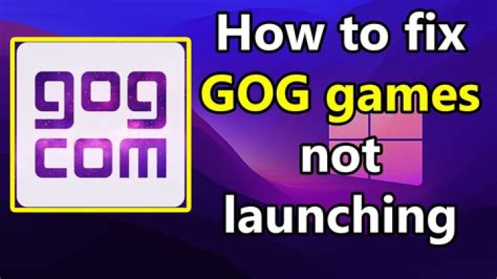 GOG Games not working windows 10