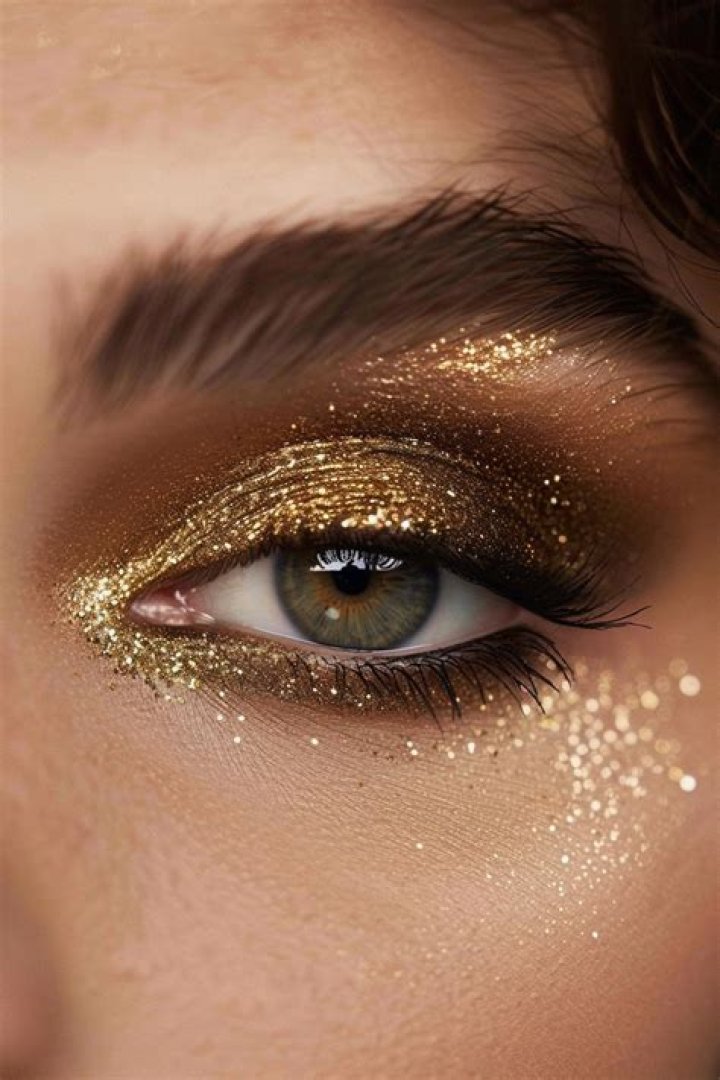 golden makeup