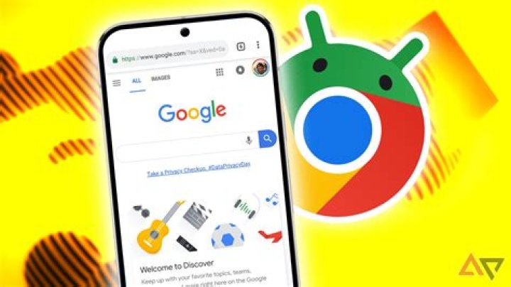 Google Chrome on smartphone next to globe stock photo Google Chrome on smartphone next to globe stock photo