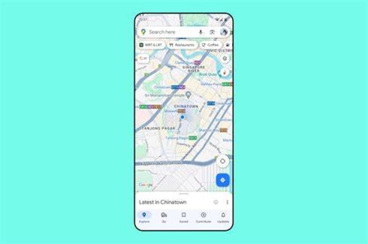 google maps screen