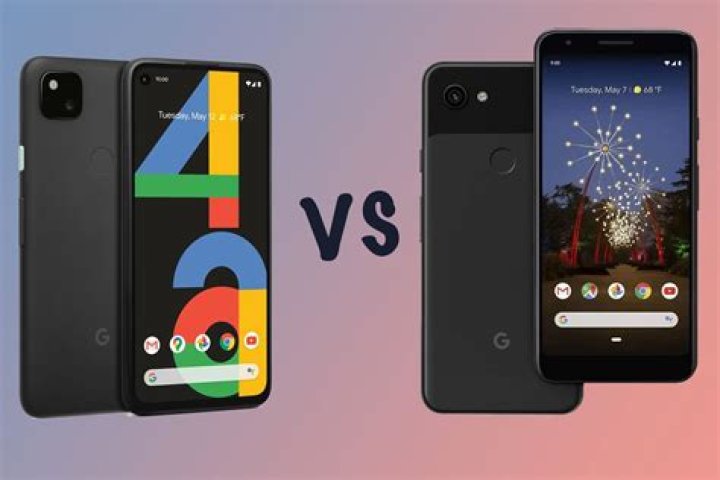 Google Pixel 4a vs Google Pixel 3a backs 2