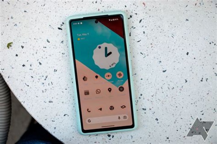 Google Pixel 6 Home Screen on Book Google Pixel 6 Home Screen on Book