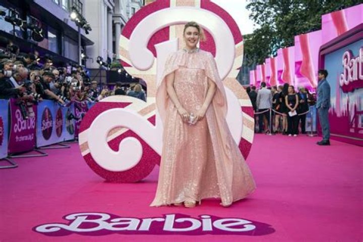 Greta Gerwig at the Barbie movie premiere