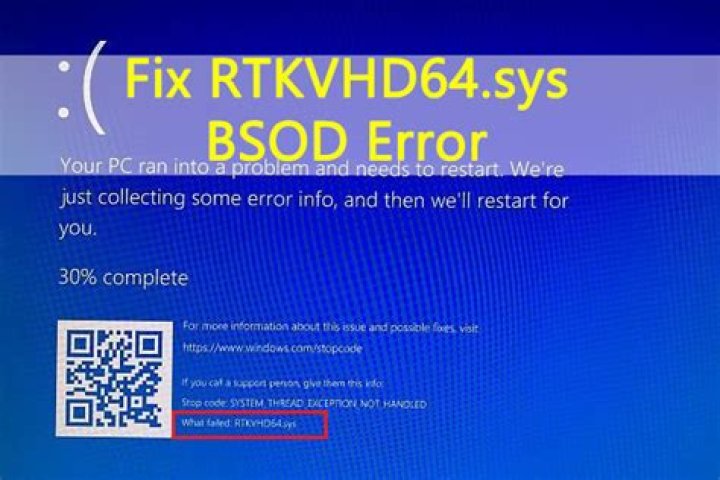 Having RTKVHD64.sys system errors? Full guide to fix them