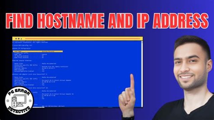 Host name and IP address look up