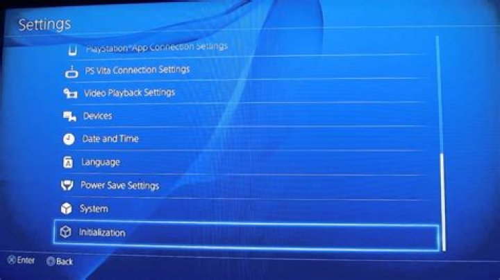 How Do You Factory Reset A Ps4