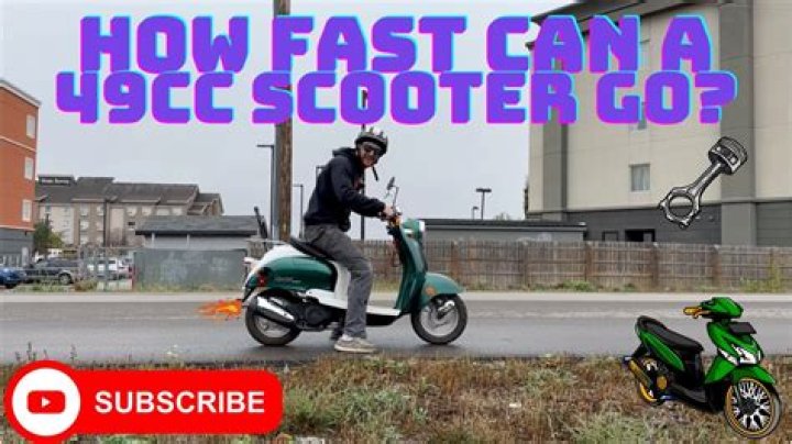 How Fast Does A 49cc Scooter Go