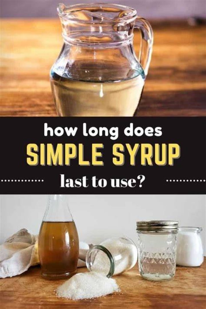 How Long Will Simple Syrup Keep If Refrigerated