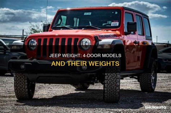 How Much Does A Jeep Weigh