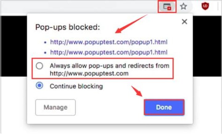 how to allow pop-ups on windows 10
