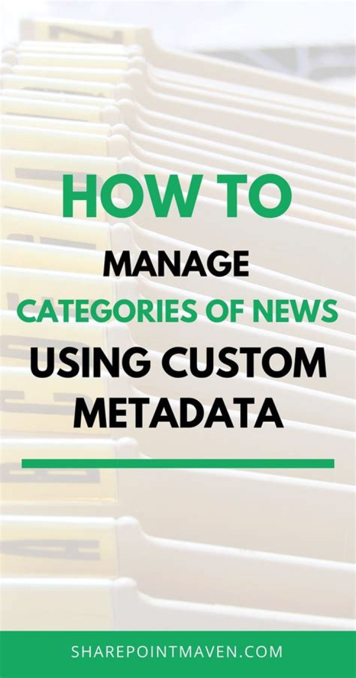 How To Create A Category In Sharepoint