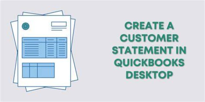 How To Create A Customer Statement In Quickbooks