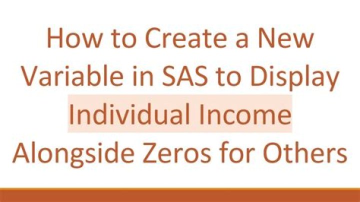 How To Create A New Variable In Sas