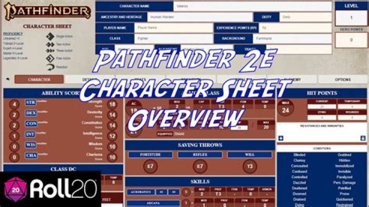 How To Create A Pathfinder Character