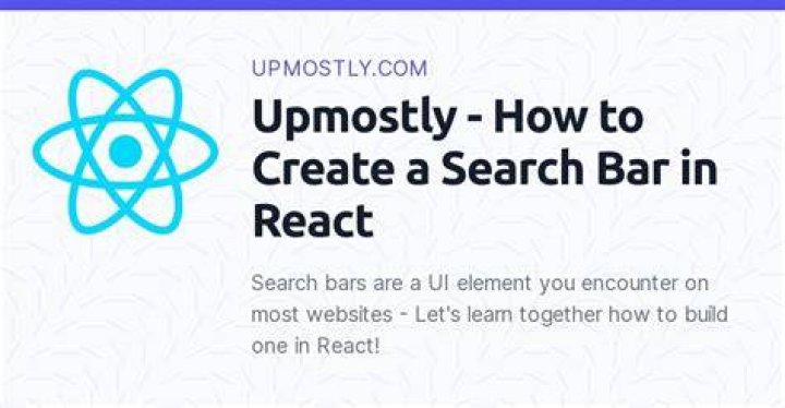 How To Create A Search Bar In React