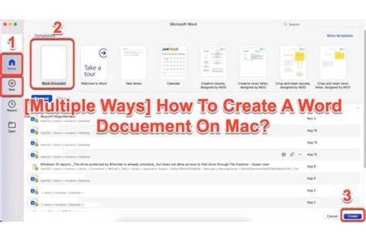 How To Create A Word Document On Macbook Air