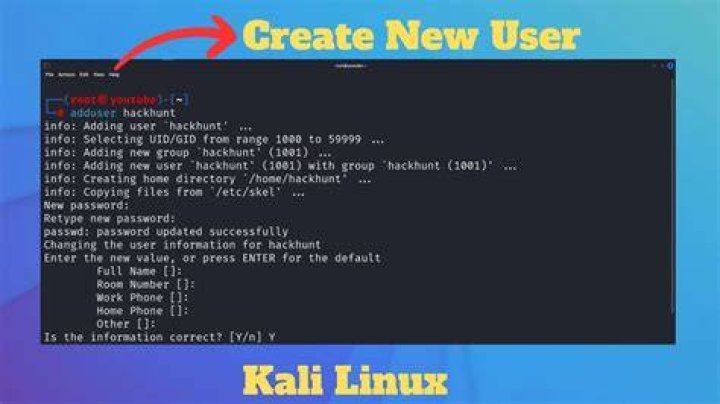How To Create Admin User In Kali Linux