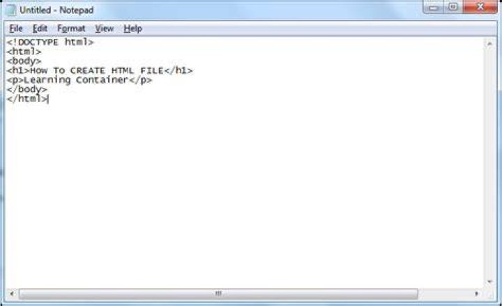 How To Create Html File In Windows 10